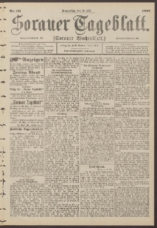 Sorauer Tageblatt (Sorauer Wochenblatt), Nr. 121. (26. Mai 1898)