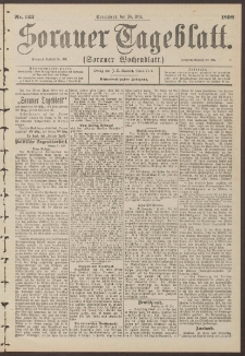 Sorauer Tageblatt (Sorauer Wochenblatt), Nr. 123. (28. Mai 1898)