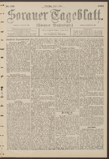Sorauer Tageblatt (Sorauer Wochenblatt), Nr. 129. (7. Juni 1898)