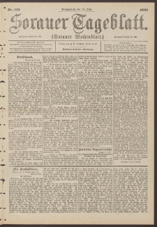 Sorauer Tageblatt (Sorauer Wochenblatt), Nr. 133. (11. Juni 1898)