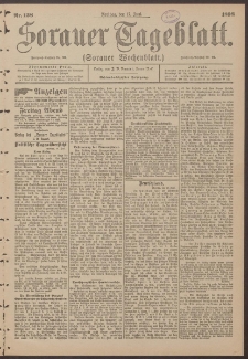 Sorauer Tageblatt (Sorauer Wochenblatt), Nr. 138. (17. Juni 1898)
