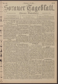 Sorauer Tageblatt (Sorauer Wochenblatt), Nr. 140. (19. Juni 1898)