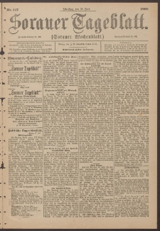Sorauer Tageblatt (Sorauer Wochenblatt), Nr. 147. (28. Juni 1898)