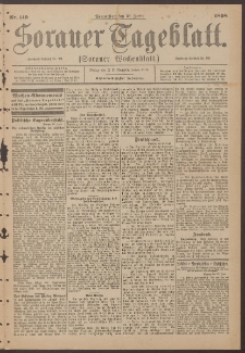 Sorauer Tageblatt (Sorauer Wochenblatt), Nr. 149. (30. Juni 1898)