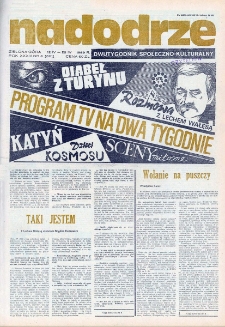 Nadodrze: dwutygodnik społeczno-kulturalny, nr 8 (12 IV - 25 IV 1989 R.)