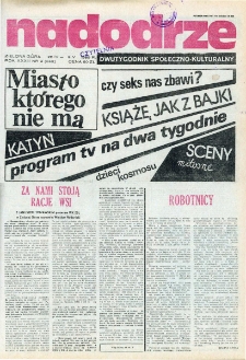 Nadodrze: dwutygodnik społeczno-kulturalny, nr 9 (26 IV - 9 V 1989 R.)