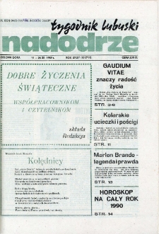 Nadodrze: tygodnik lubuski, nr 27 (19-26 XII 1989 r.)