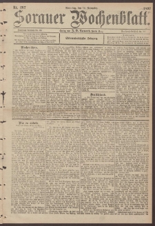 Sorauer Wochenblatt, Nr. 267. (14. November 1897)