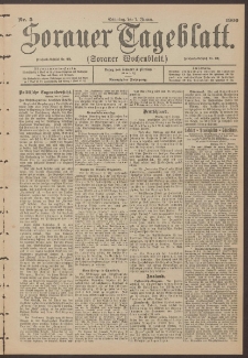 Sorauer Tageblatt (Sorauer Wochenblatt), Nr. 5. (7. Januar 1900)