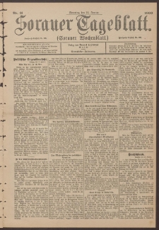 Sorauer Tageblatt (Sorauer Wochenblatt), Nr. 11. (14. Januar 1900)