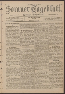 Sorauer Tageblatt (Sorauer Wochenblatt), Nr. 14. (18. Januar 1900)