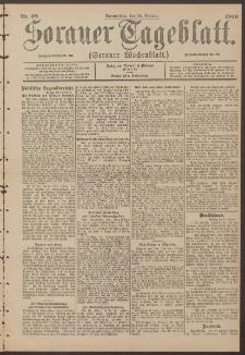 Sorauer Tageblatt (Sorauer Wochenblatt), Nr. 38. (15. Februar 1900)