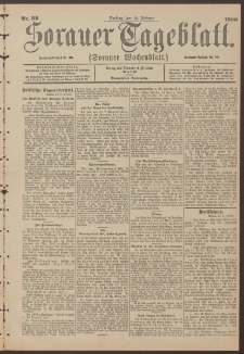 Sorauer Tageblatt (Sorauer Wochenblatt), Nr. 1. (3. Januar 1900)