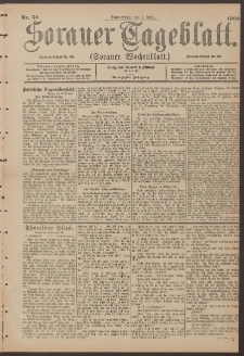 Sorauer Tageblatt (Sorauer Wochenblatt), Nr. 50. (1. M&auml;rz 1900)