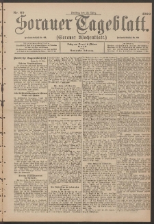 Sorauer Tageblatt (Sorauer Wochenblatt), Nr. 69. (23. M&auml;rz 1900)