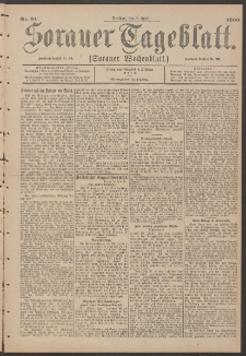 Sorauer Tageblatt (Sorauer Wochenblatt), Nr. 81. (6. April 1900)