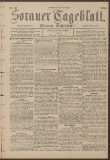 Sorauer Tageblatt (Sorauer Wochenblatt), Nr. 95. (25. April 1900)