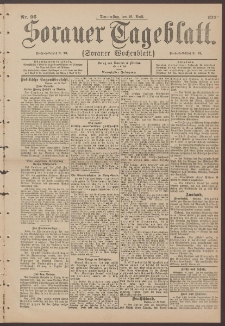 Sorauer Tageblatt (Sorauer Wochenblatt), Nr. 96. (26. April 1900)