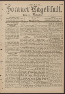 Sorauer Tageblatt (Sorauer Wochenblatt), Nr. 109. (11. Mai 1900)