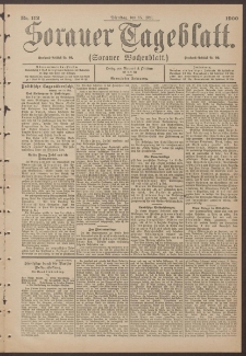 Sorauer Tageblatt (Sorauer Wochenblatt), Nr. 112. (15. Mai 1900)