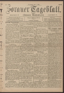 Sorauer Tageblatt (Sorauer Wochenblatt), Nr. 113. (16. Mai 1900)