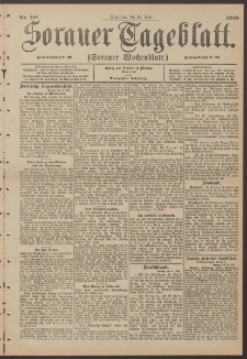 Sorauer Tageblatt (Sorauer Wochenblatt), Nr. 118. (22. Mai 1900)