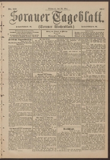 Sorauer Tageblatt (Sorauer Wochenblatt), Nr. 119. (23. Mai 1900)