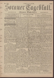 Sorauer Tageblatt (Sorauer Wochenblatt), Nr. 120. (24. Mai 1900)
