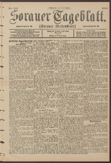 Sorauer Tageblatt (Sorauer Wochenblatt), Nr. 188. (15. August 1900)