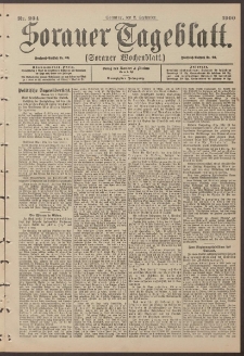 Sorauer Tageblatt (Sorauer Wochenblatt), Nr. 204. (2. September 1900)
