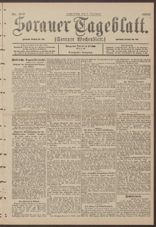 Sorauer Tageblatt (Sorauer Wochenblatt), Nr. 207. (6. September 1900)