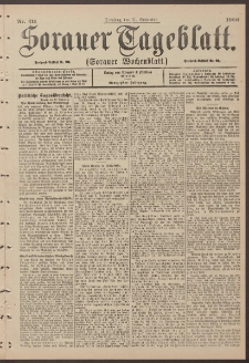Sorauer Tageblatt (Sorauer Wochenblatt), Nr. 211. (11. September 1900)