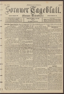Sorauer Tageblatt (Sorauer Wochenblatt), Nr. 224. (26. September 1900)