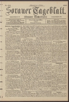 Sorauer Tageblatt (Sorauer Wochenblatt), Nr. 230. (3. Oktober 1900)
