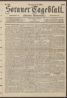 Sorauer Tageblatt (Sorauer Wochenblatt), Nr. 239. (13. Oktober 1900)