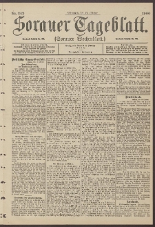 Sorauer Tageblatt (Sorauer Wochenblatt), Nr. 242. (17. Oktober 1900)