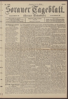 Sorauer Tageblatt (Sorauer Wochenblatt), Nr. 246. (21. Oktober 1900)