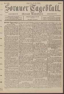 Sorauer Tageblatt (Sorauer Wochenblatt), Nr. 249. (25. Oktober 1900)