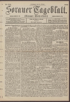 Sorauer Tageblatt (Sorauer Wochenblatt), Nr. 254. (31. Oktober 1900)