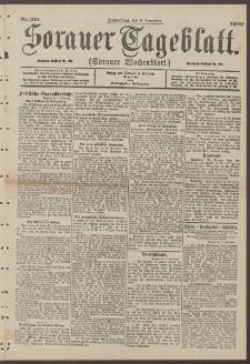 Sorauer Tageblatt (Sorauer Wochenblatt), Nr. 261. (8. November 1900)