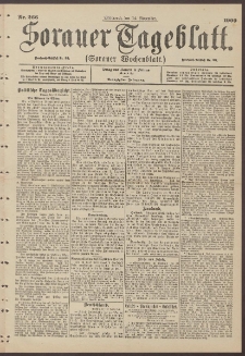 Sorauer Tageblatt (Sorauer Wochenblatt), Nr. 266. (14. November 1900)