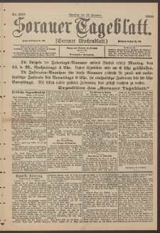 Sorauer Tageblatt (Sorauer Wochenblatt), Nr. 299. (23. Dezember 1900)