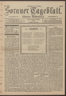 Sorauer Tageblatt (Sorauer Wochenblatt), Nr. 300. (25. Dezember 1900)