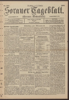 Sorauer Tageblatt (Sorauer Wochenblatt), Nr. 302. (29. Dezember 1900)