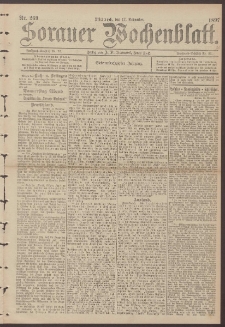 Sorauer Wochenblatt, Nr. 269. (17. November 1897)