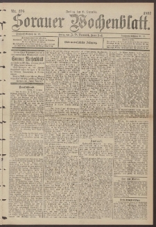 Sorauer Wochenblatt, Nr. 276. (26. November 1897)