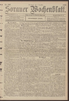 Sorauer Wochenblatt, Nr. 280. (1. Dezember 1897))