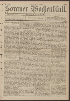 Sorauer Wochenblatt, Nr. 285. (7. Dezember 1897)