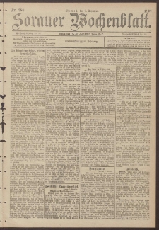 Sorauer Wochenblatt, Nr. 286. (8. Dezember 1897)