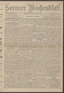 Sorauer Wochenblatt, Nr. 287. (9. Dezember 1897)